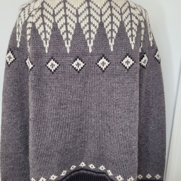 J. Jill Gray and Cream Cardigan Sweater - Picture 7 of 8